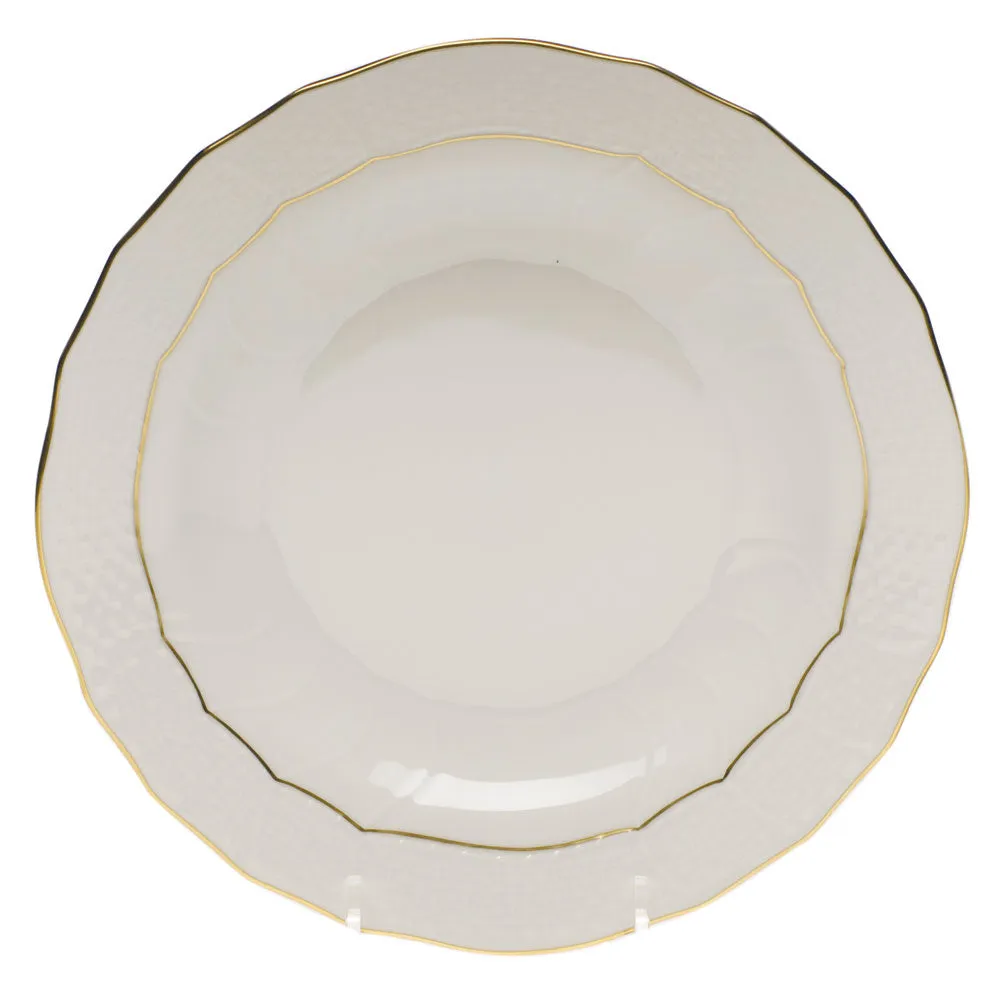 Golden Edge Dessert Plate