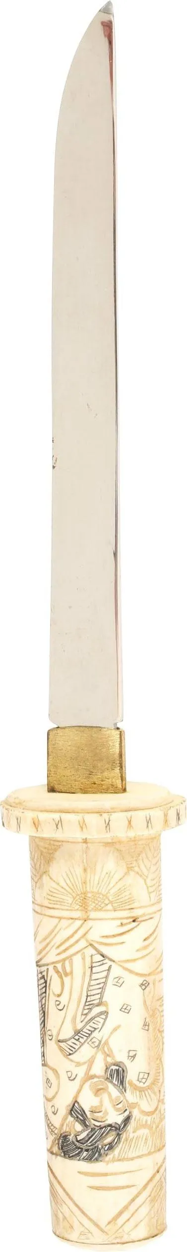 GOOD JAPANESE BONE DAGGER TANTŌ.