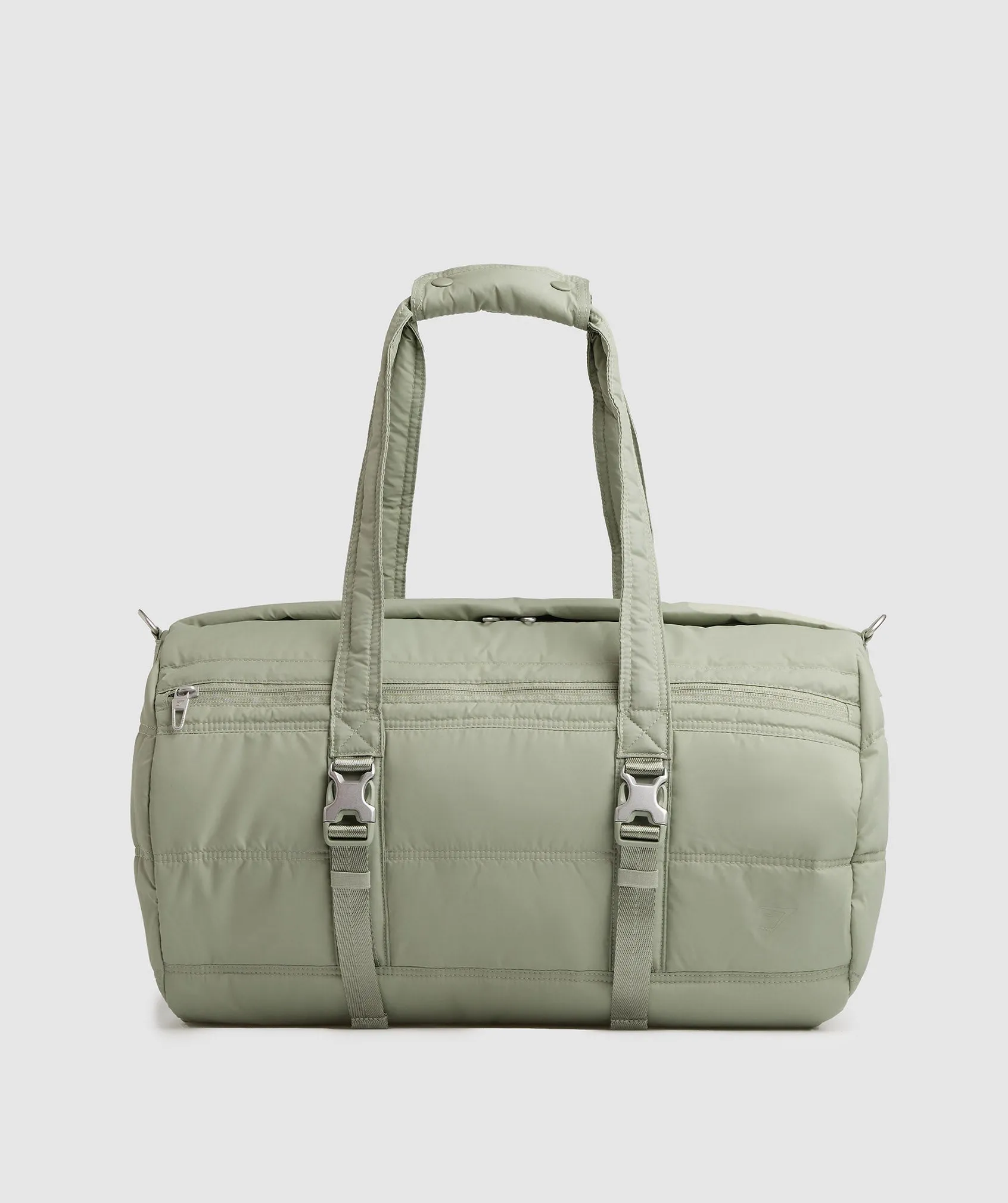 Gymshark Premium Lifestyle Barrel Bag - Light Olive Green