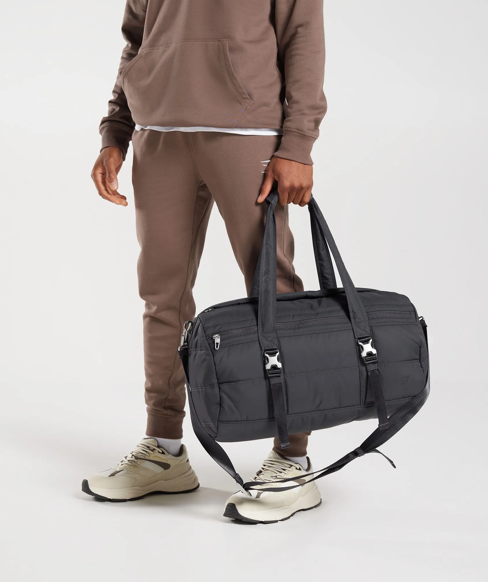 Gymshark Premium Lifestyle Barrel Bag - Onyx Grey