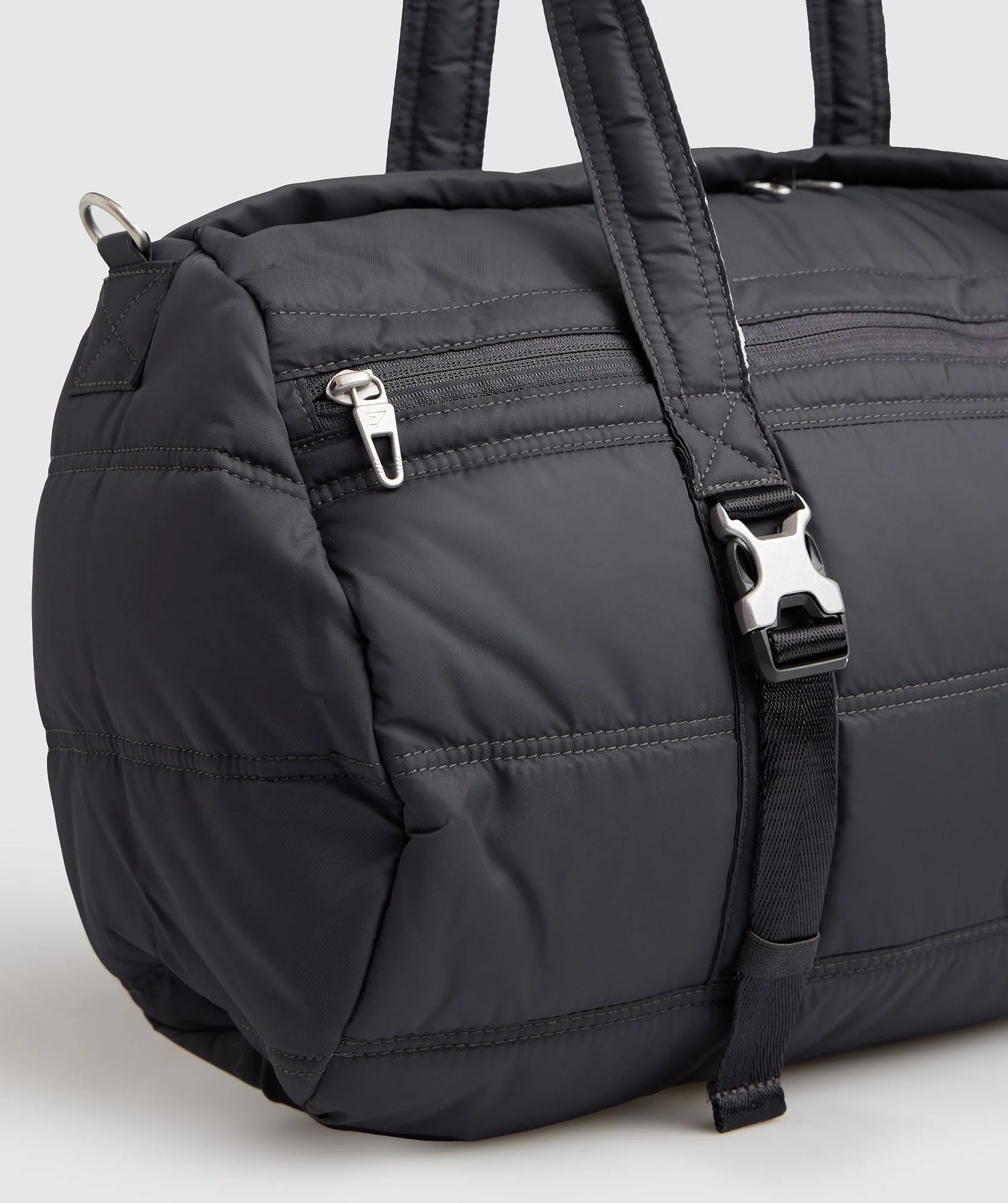 Gymshark Premium Lifestyle Barrel Bag - Onyx Grey