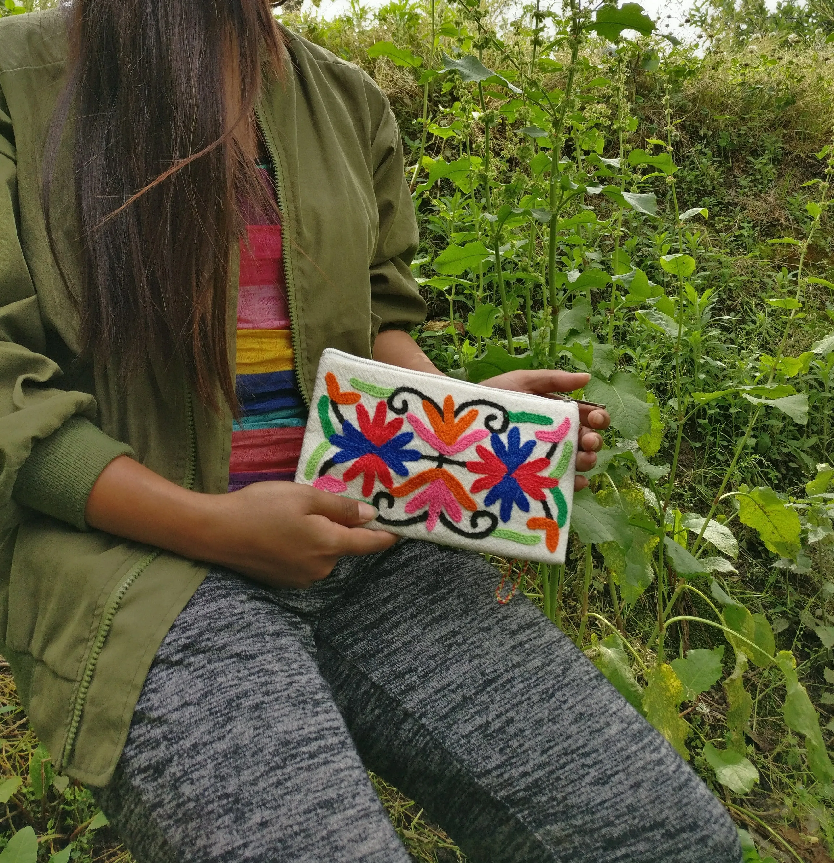Handmade hand bag