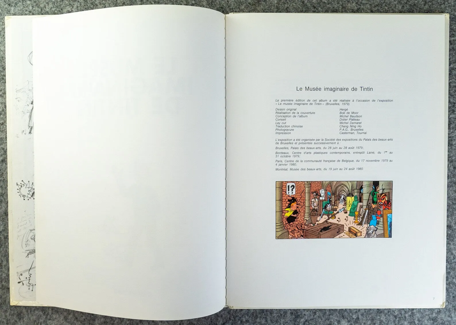 HERGE - LE MUSEE IMAGINAIRE TINTIN Casterman 1st Edition 1980 Belge Hardback EO