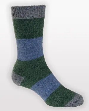 Hoop Stripe Sock Possum Merino by Noble Wilde