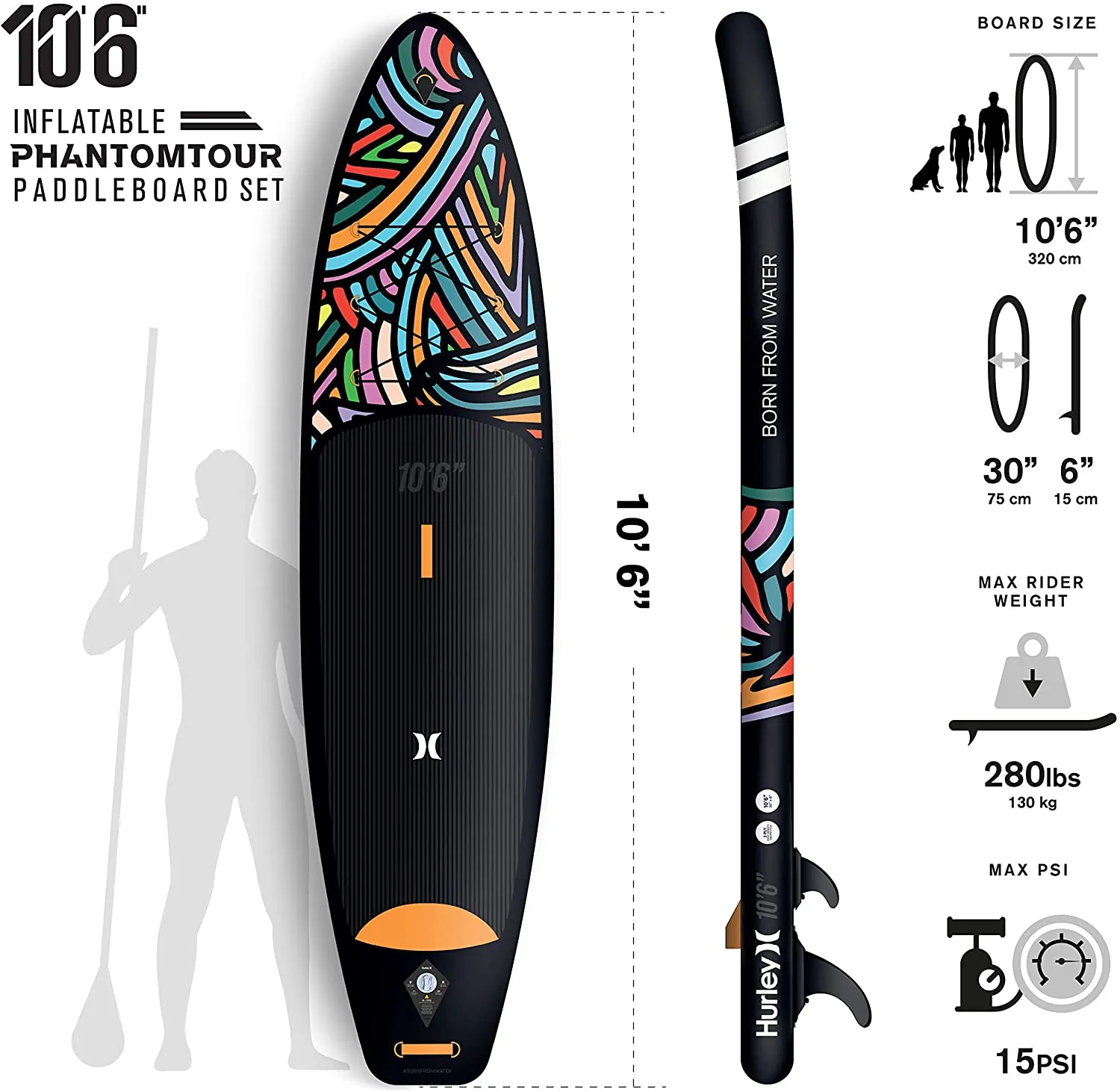 Hurley Phantom Tour Inflatable SUP