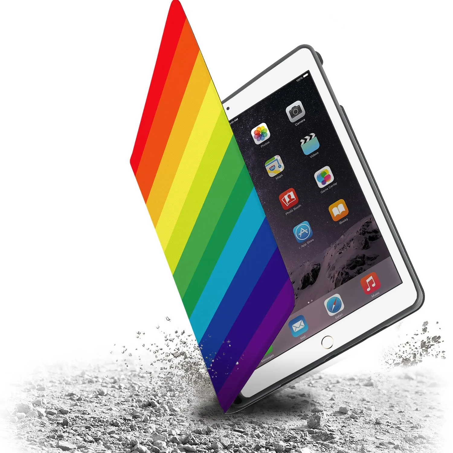 iPad Folio Case - Rainbow