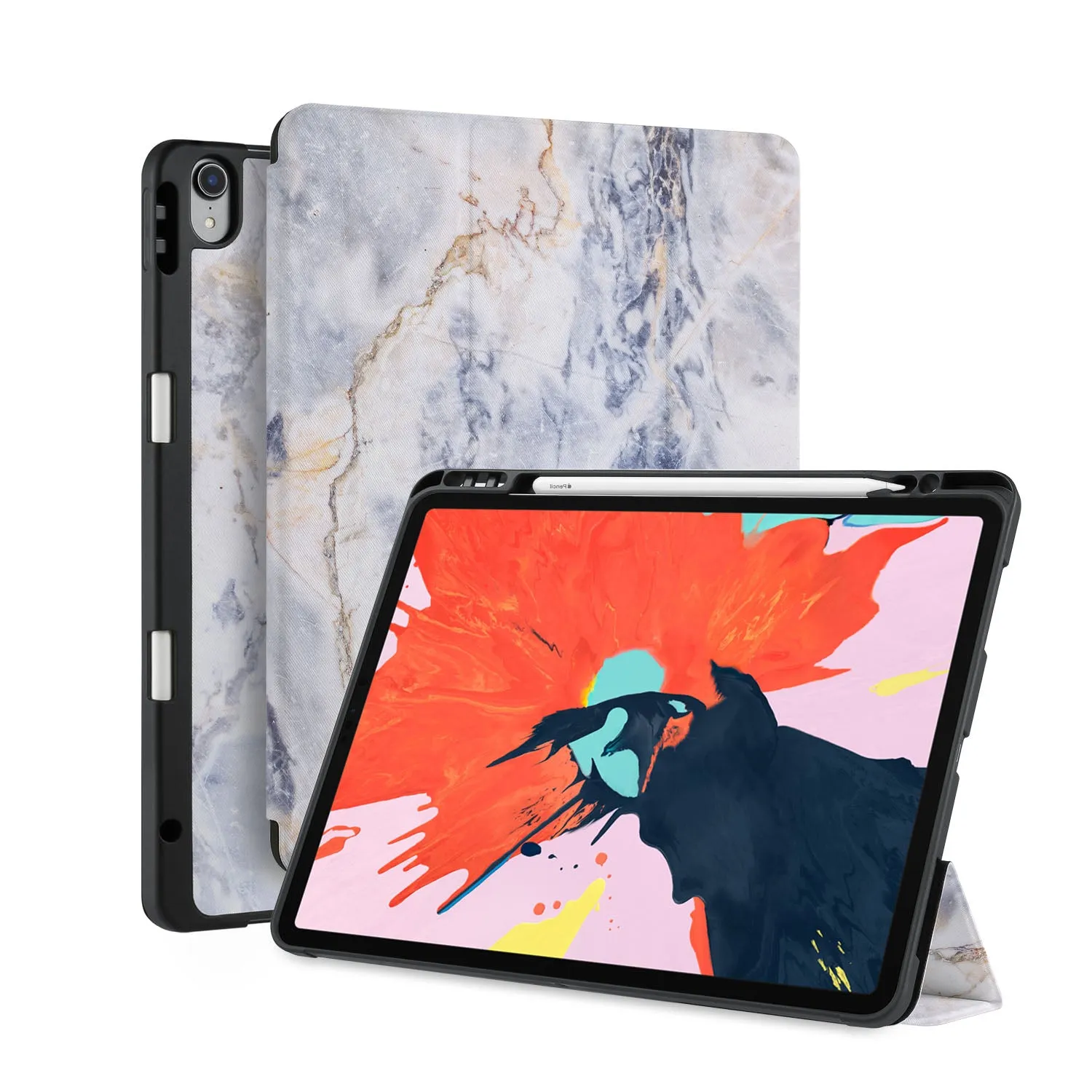 iPad Trifold Case - Marble