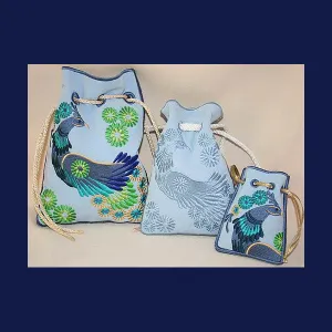 Jacobean Drawstring Purse