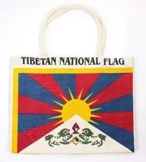 Jute Tibet Flag Bag