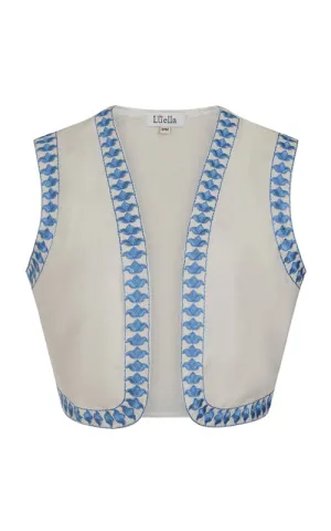 Kasera Cotton Waistcoat Embroidered Pattern
