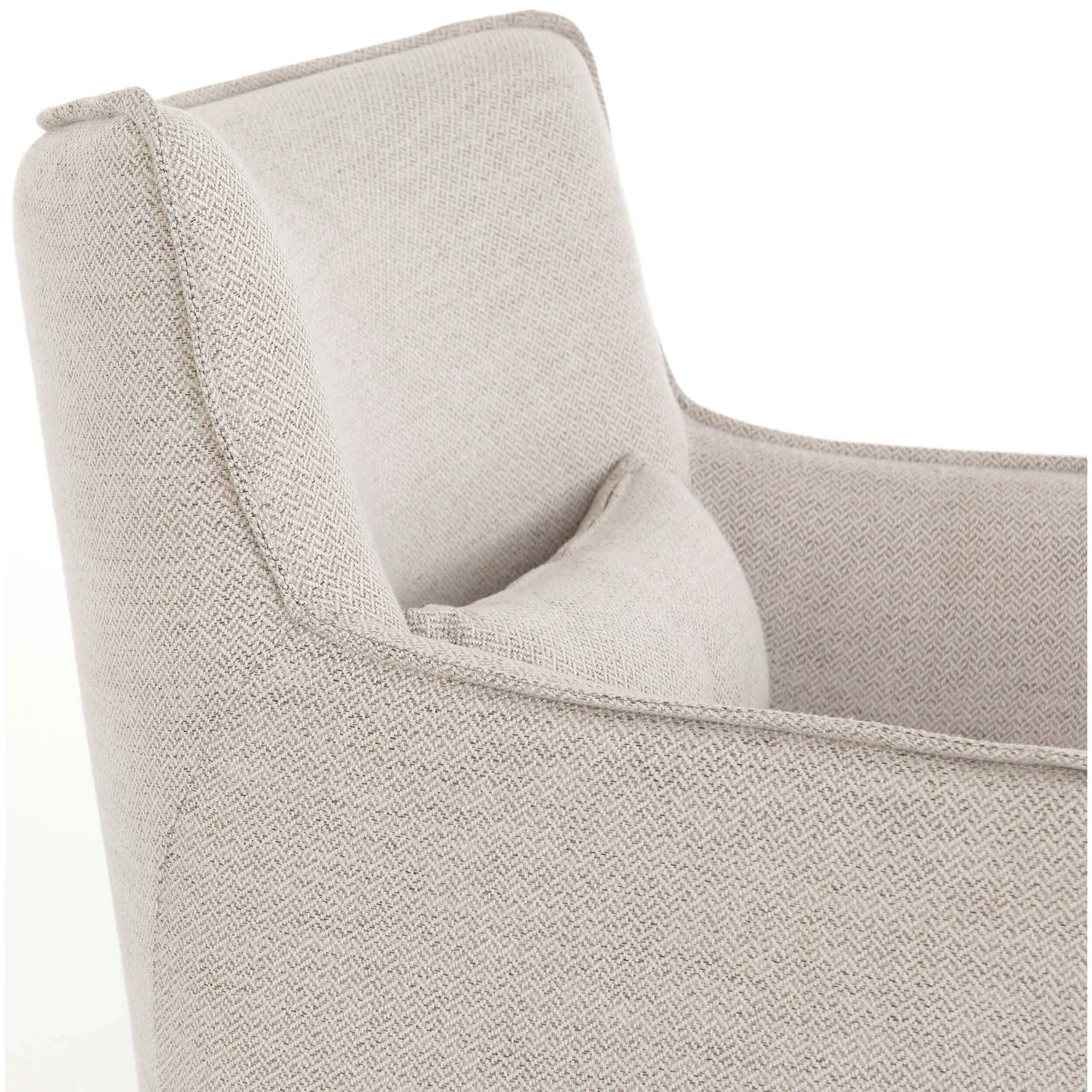 Kimble Swivel Chair, Noble Platinum