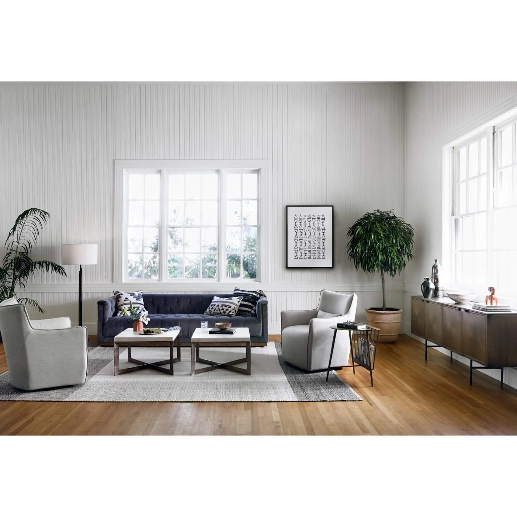 Kimble Swivel Chair, Noble Platinum