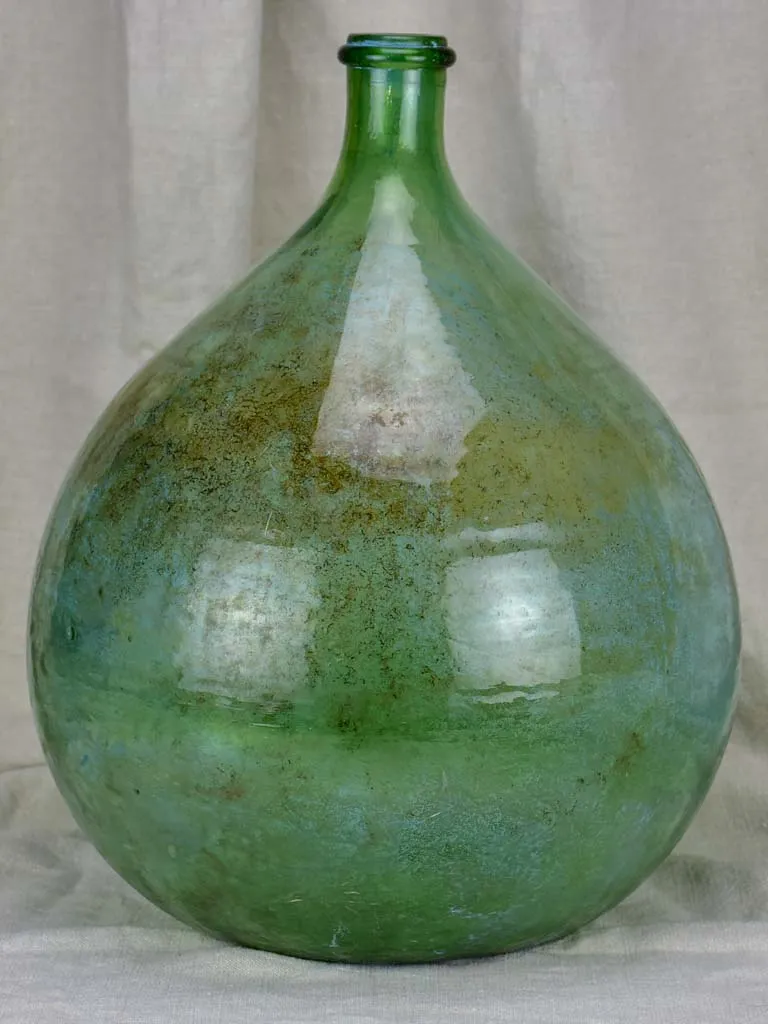 Large 19th Century hand blown glass demijohn