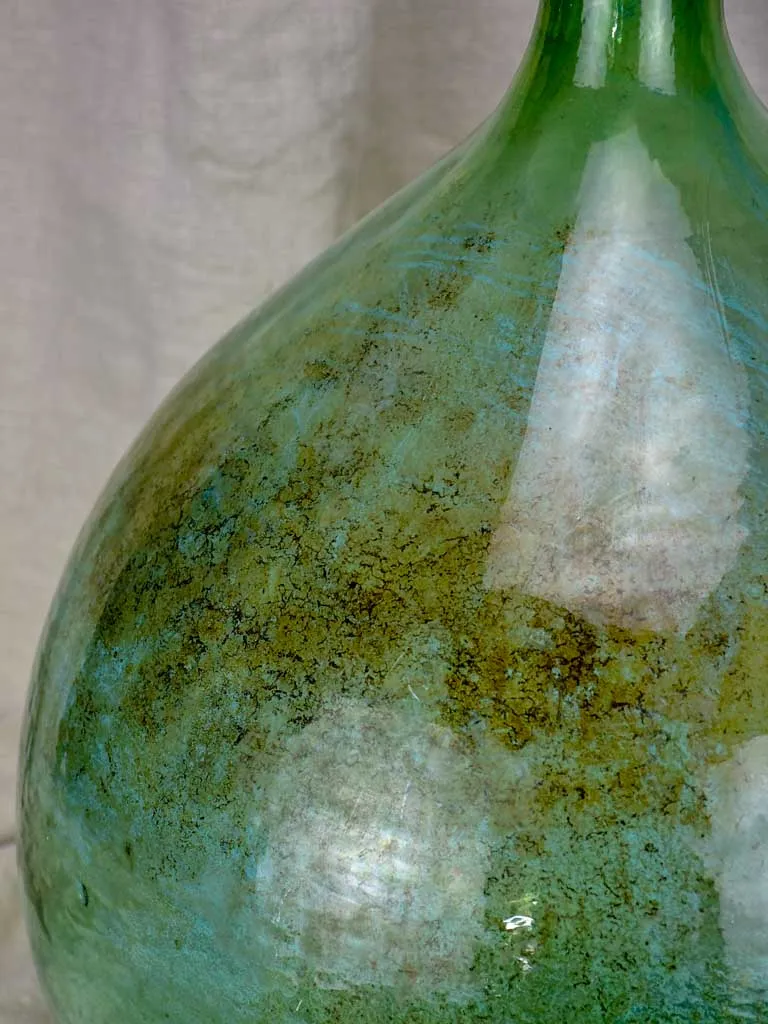 Large 19th Century hand blown glass demijohn