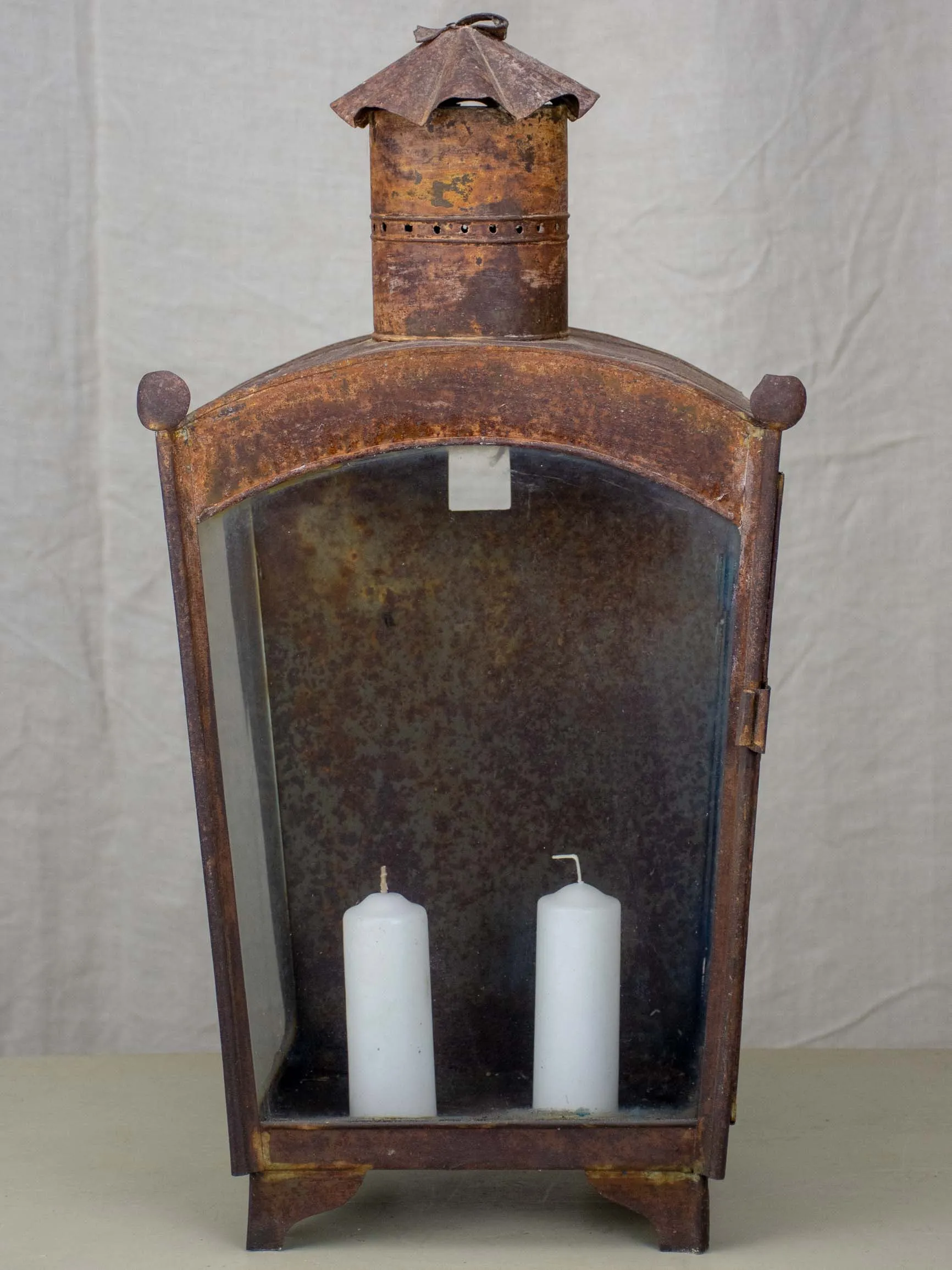 Large antique French wall lantern