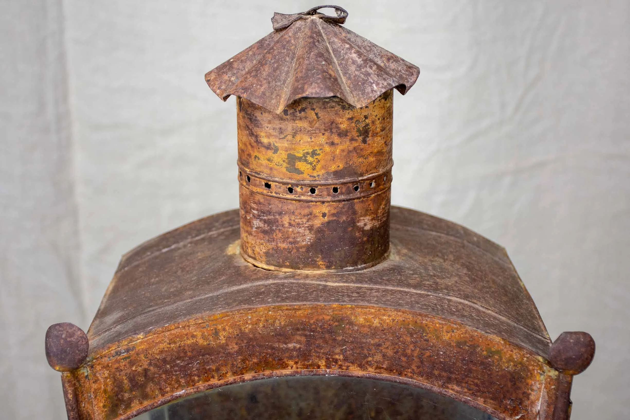 Large antique French wall lantern
