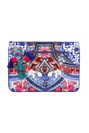 LARGE CANVAS CLUTCH FROM KAILI WITH LOVE