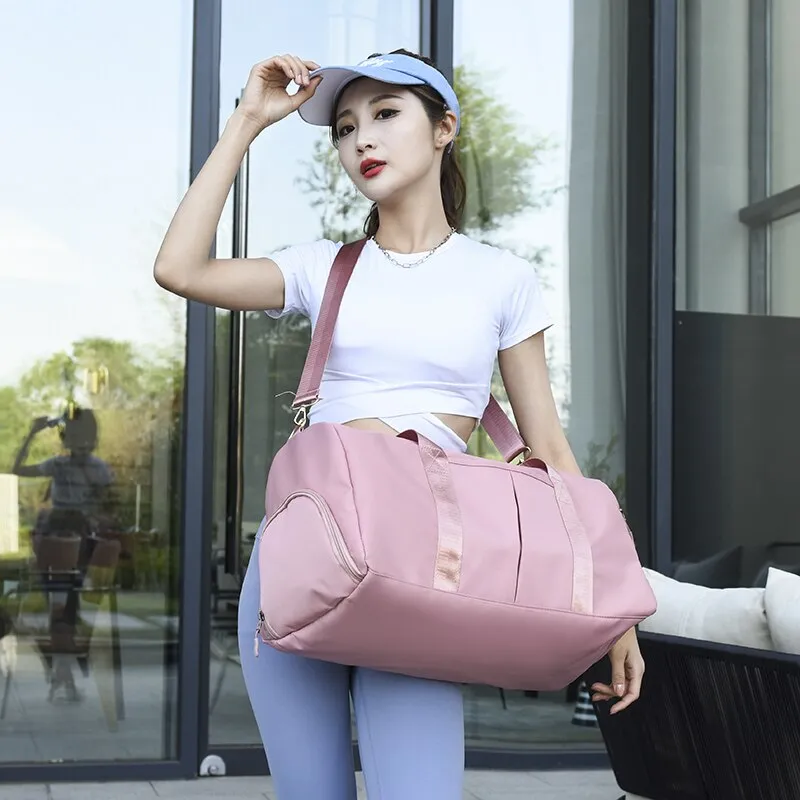 Large-capacity Sports Gym Bag Fashion Women Travel Bags For Short-distance Waterproof Yoga Handbags Fitness Crossbody Bags