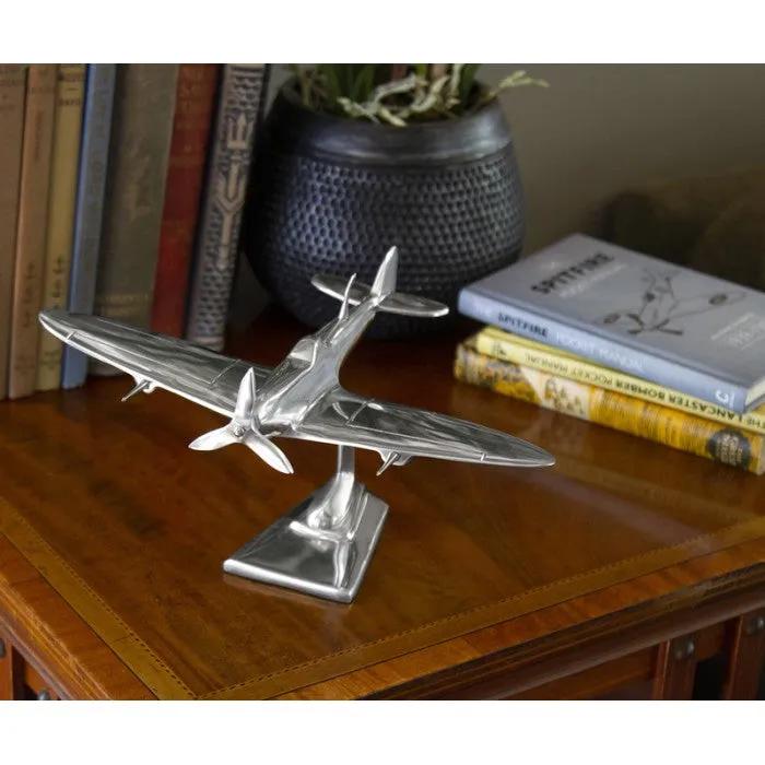 Large Polished Aluminium Spitfire Desk Model