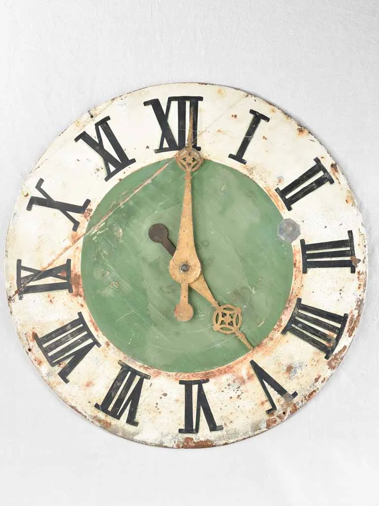 Large rustic French clock 32¼"