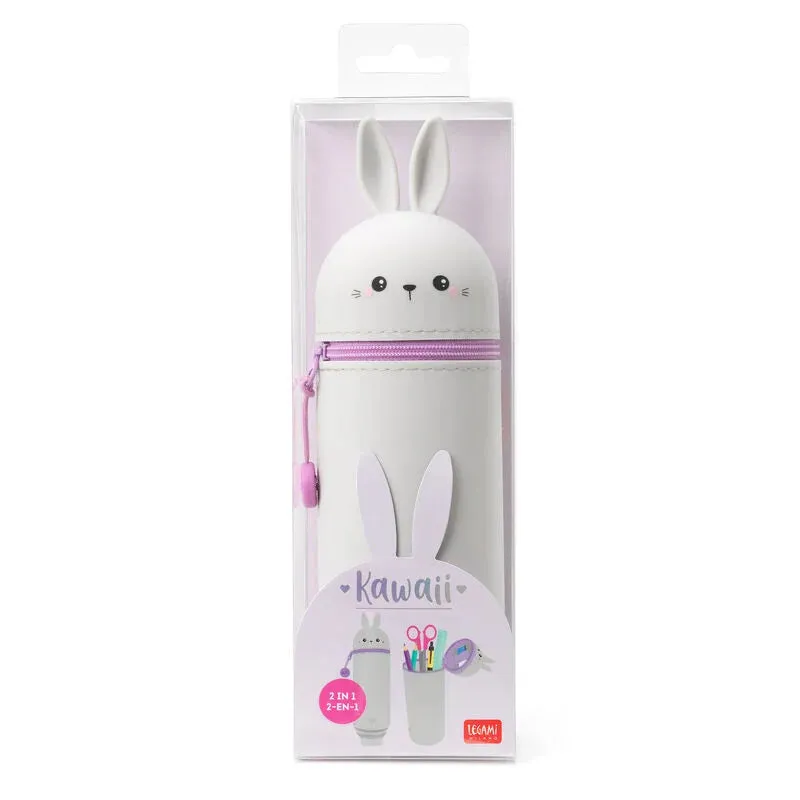 Legami Kawaii 2-In-1 Soft Silicone Pencil Case Bunny