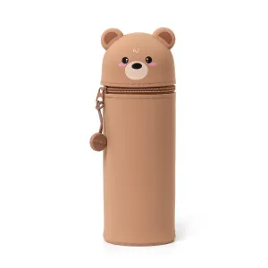 Legami Kawaii 2-In-1 Soft Silicone Pencil Case Teddy Bear