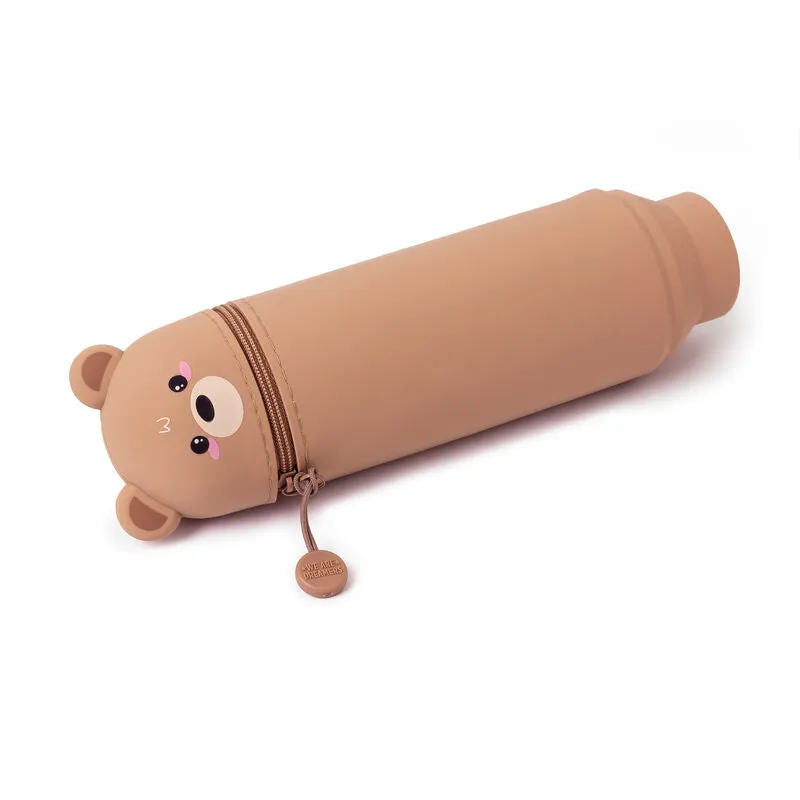 Legami Kawaii 2-In-1 Soft Silicone Pencil Case Teddy Bear