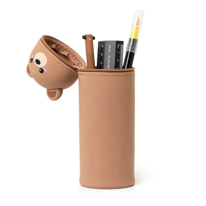 Legami Kawaii 2-In-1 Soft Silicone Pencil Case Teddy Bear