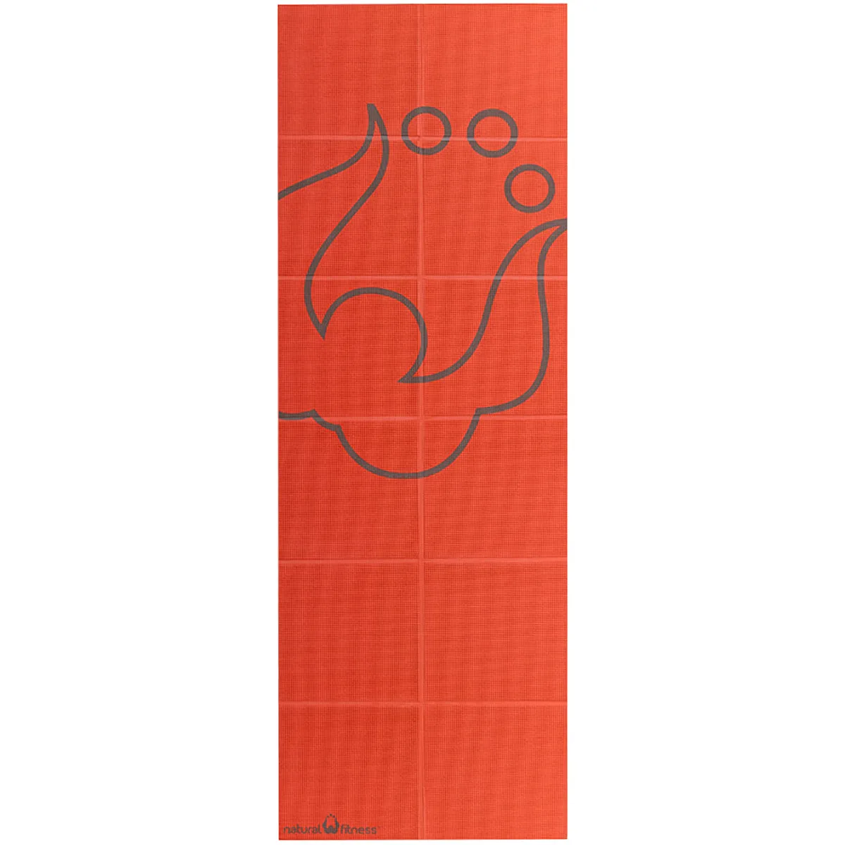 Lifeline USA Natural Fitness Warrior 3mm ROAM Folding Yoga Mat - Orange