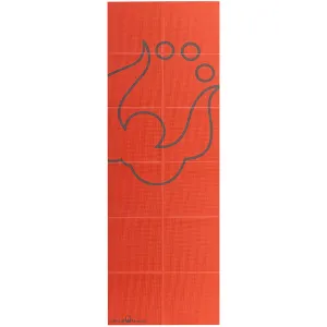 Lifeline USA Natural Fitness Warrior 3mm ROAM Folding Yoga Mat - Orange