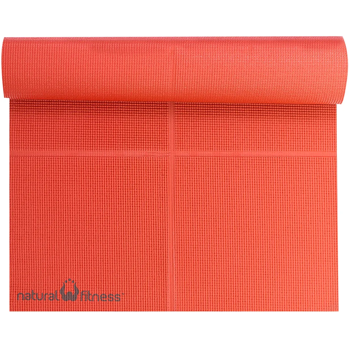 Lifeline USA Natural Fitness Warrior 3mm ROAM Folding Yoga Mat - Orange