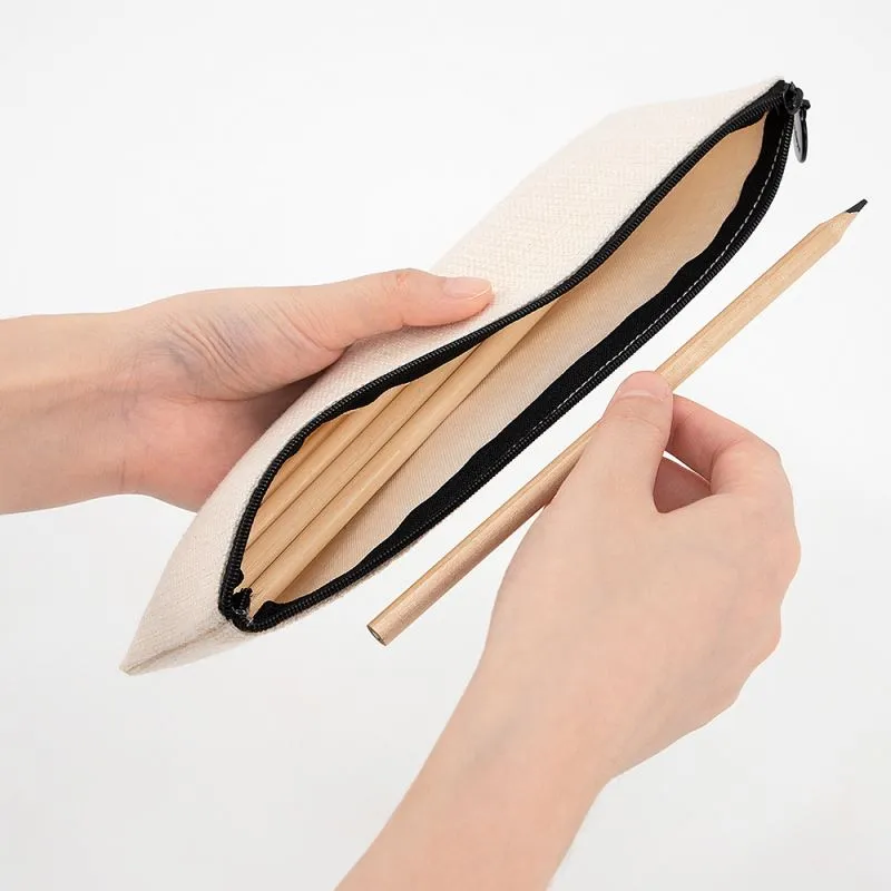 Linen Pencil Case - 10 x 24