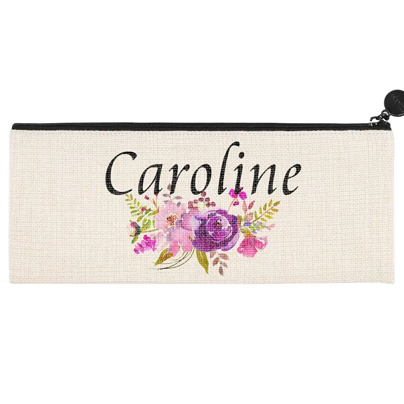 Linen Pencil Case - 10 x 24
