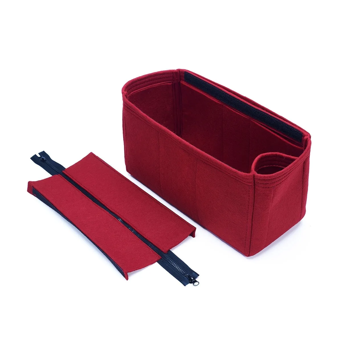 Madewell Transport Large Tote Organizer Insert, Bag Organizer with Zipper Top Closure and Single Bottle Holder