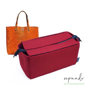 Madewell Transport Large Tote Organizer Insert, Bag Organizer with Zipper Top Closure and Single Bottle Holder