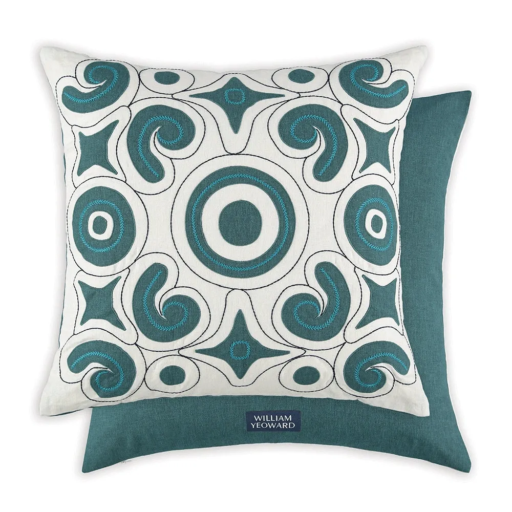 MANAMI PEACOCK CUSHION (Green)