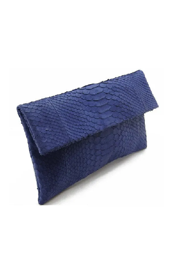 Mandalay Denim Foldover Clutch