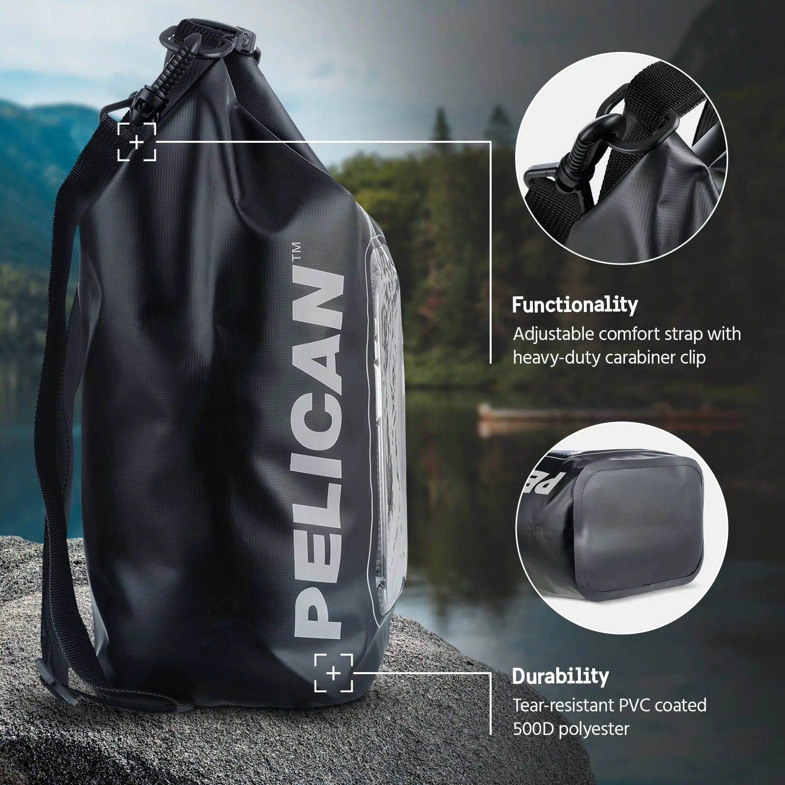 Marine Waterproof 5L Dry Bag - Stealth Black