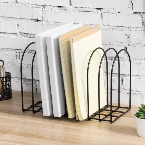 Matte Black Metal File Organizer