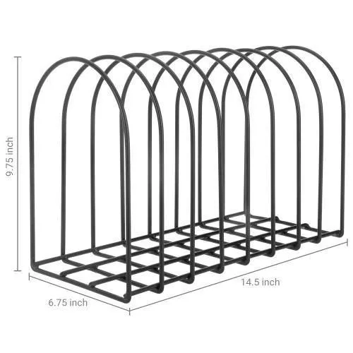 Matte Black Metal File Organizer