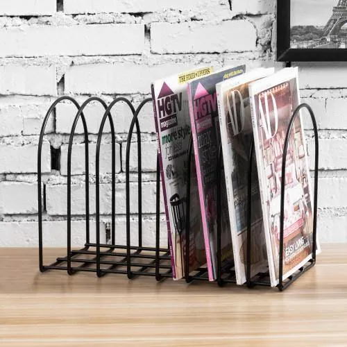 Matte Black Metal File Organizer