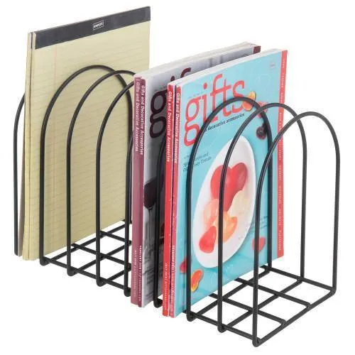 Matte Black Metal File Organizer