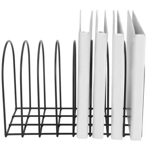 Matte Black Metal File Organizer