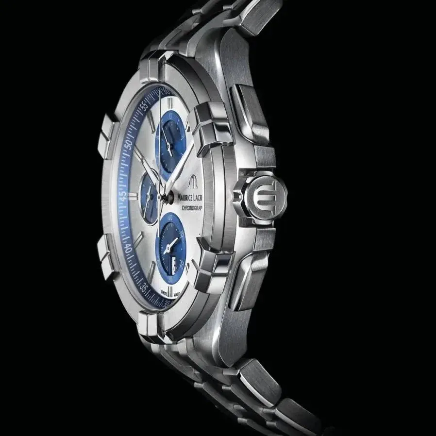 Maurice Lacroix Men's Silver Aikon Chrono Watch AI1018-SS002-131-1
