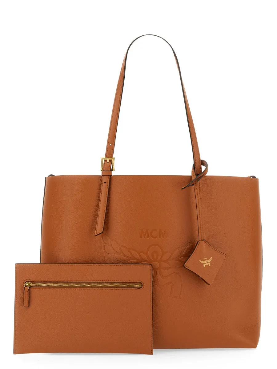 Mcm Women Shopping Bag "Himmel" Medium
