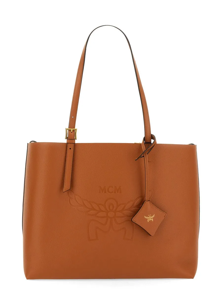 Mcm Women Shopping Bag "Himmel" Medium