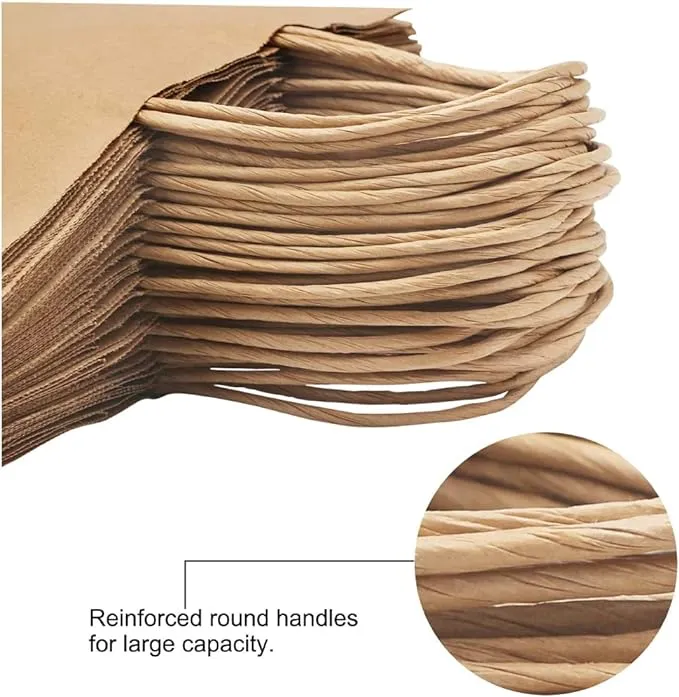 MEDIUM-KRAFT PAPER BAG WITH TWISTED HANDLE-BROWN