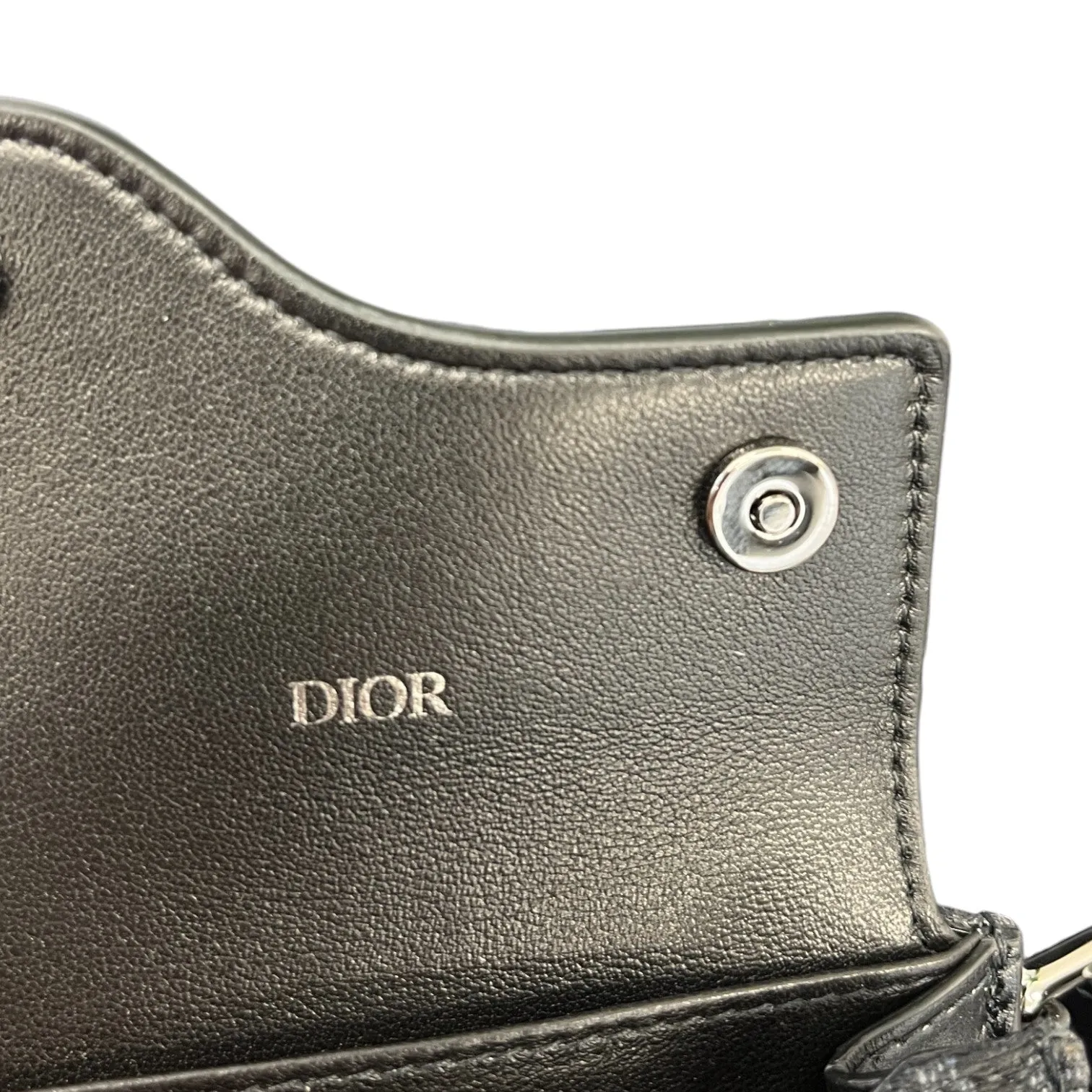 Men's Oblique Saddle Double Messenger Bag Black (Copy)