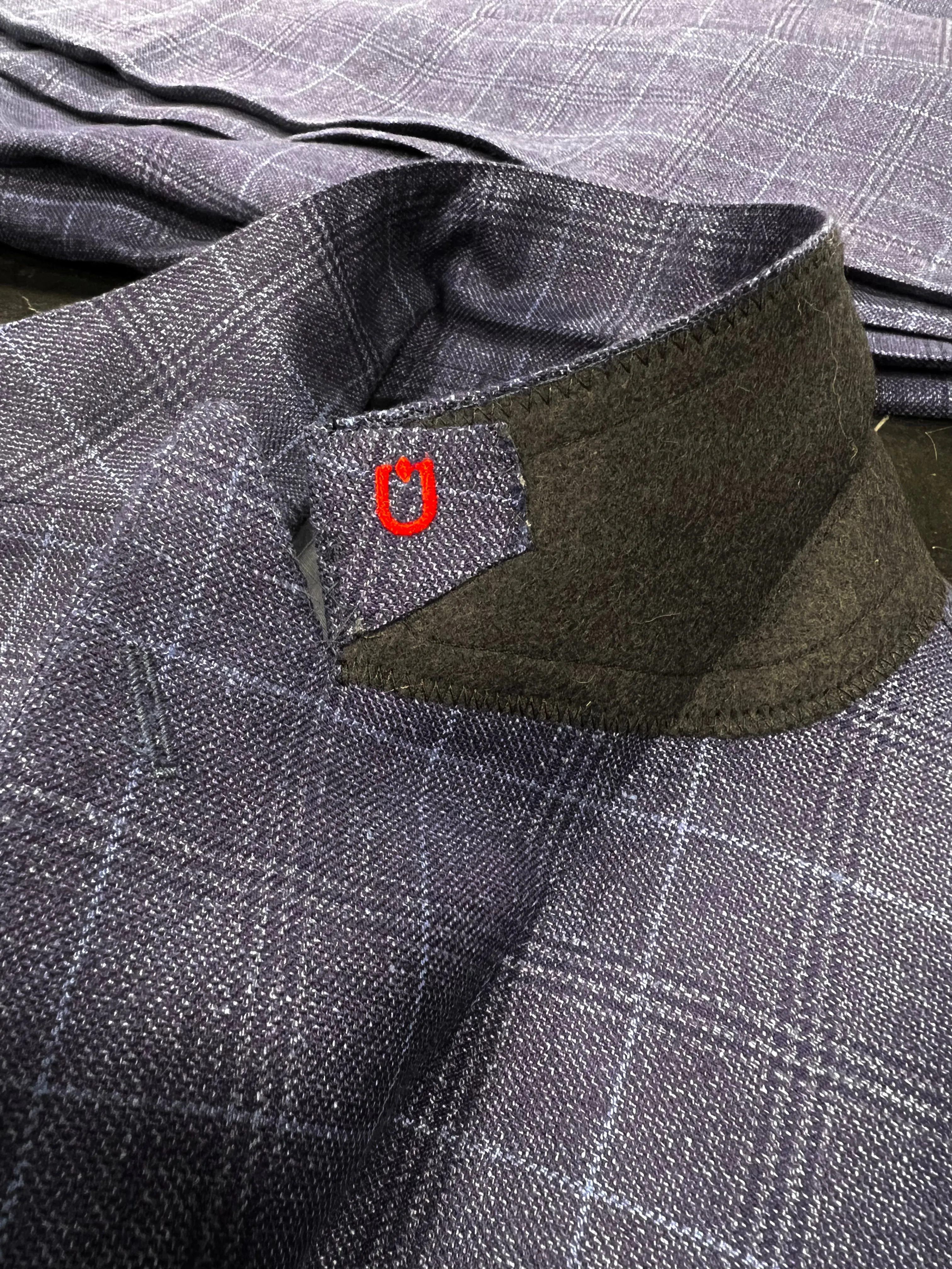 Michael Angelo Loro Piana Cloth Suit - Blue Check - Made in Italy