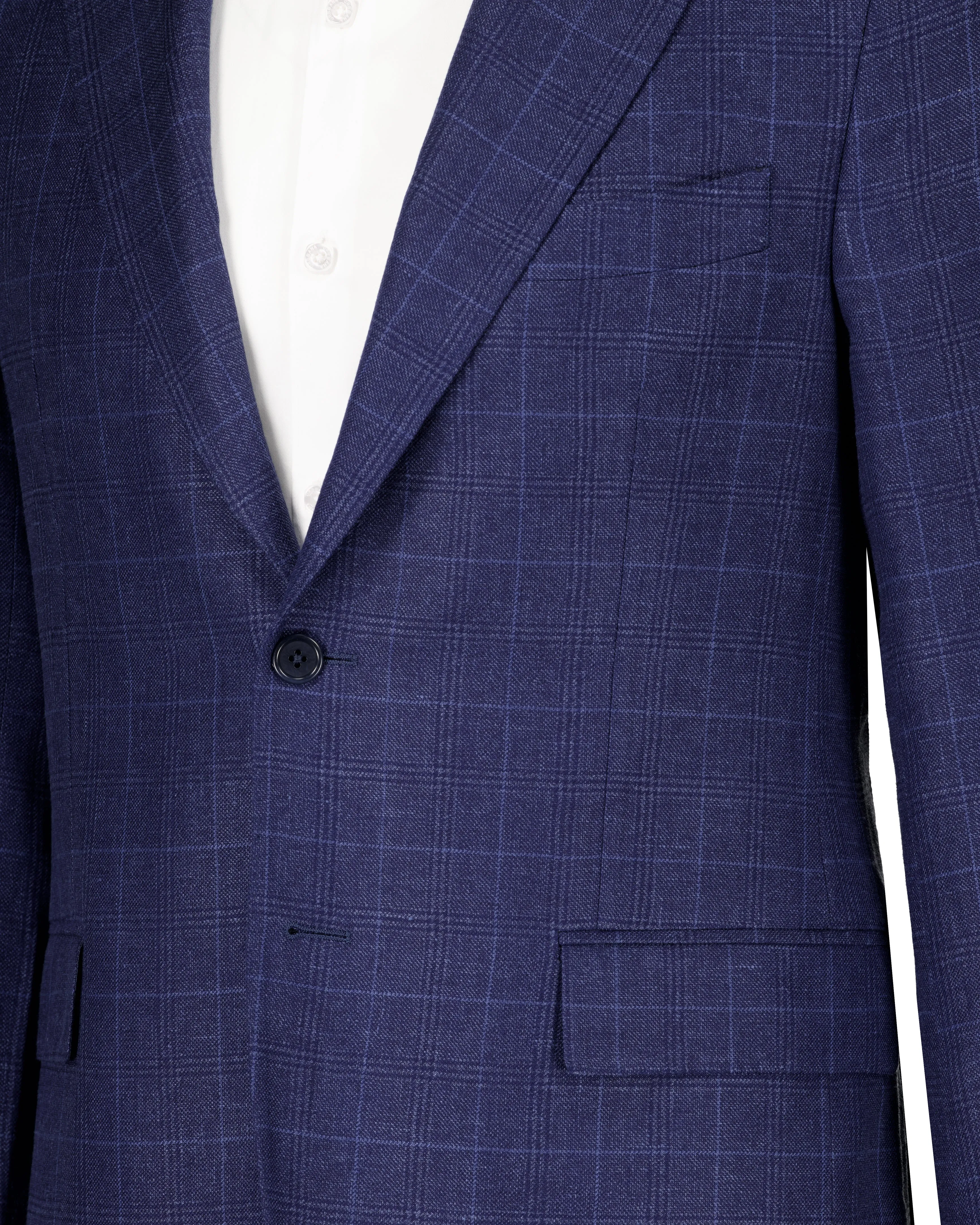 Michael Angelo Loro Piana Cloth Suit - Blue Check - Made in Italy